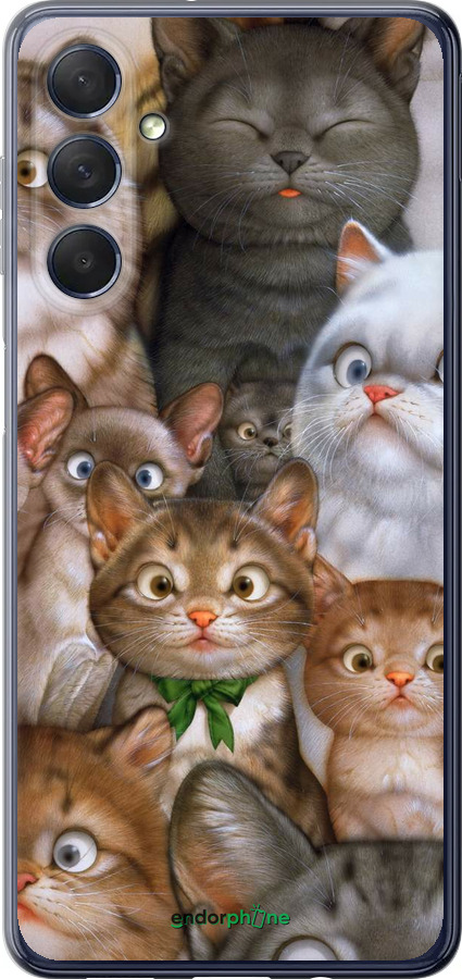 

Силіконовий чохол "Коти" для Samsung Galaxy M54