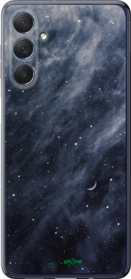 Силиконовый чехол Голубые облака, Голубая луна для Samsung Galaxy M54 - 6398u-3039 изображение 