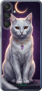 Силиконовый чехол Mystic White Cat Gothic Dark Purple Gold для Samsung Galaxy M55s - 6805u-3868 изображение 