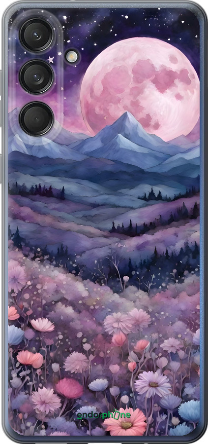 Силиконовый чехол Ночь луна арт для Samsung Galaxy M55s - 6319u-3868 изображение 