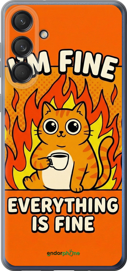 Силіконовий чехол Funny Cat для Samsung Galaxy M55s - 6786u-3868 изображение 