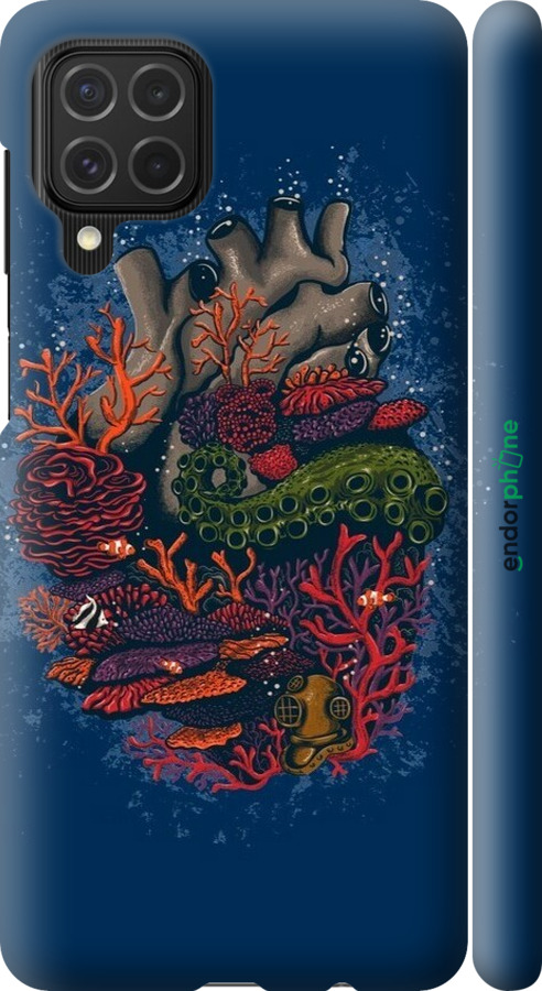 3D пластиковый матовый чехол Сердце моря для Samsung Galaxy M62 - 6506m-2263 изображение 