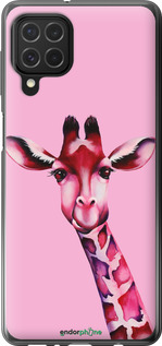 Силиконовый чехол Розовая жирафа для Samsung Galaxy M62 - 4441u-2263 изображение 
