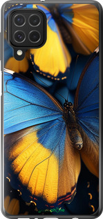 Силіконовий чехол Жовто-блакитні метелики для Samsung Galaxy M62 - 6046u-2263 изображение 