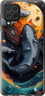 Силіконовий чехол Кит у космосі для Samsung Galaxy M62 - 6328u-2263 изображение 