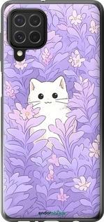 Силіконовий чехол Котик в цветах для Samsung Galaxy M62 - 6390u-2263 изображение 