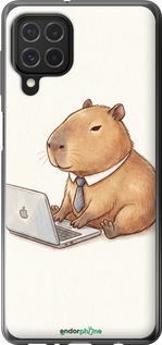 Силиконовый чехол Funny Capybara CEO Working для Samsung Galaxy M62 - 6777u-2263 изображение 