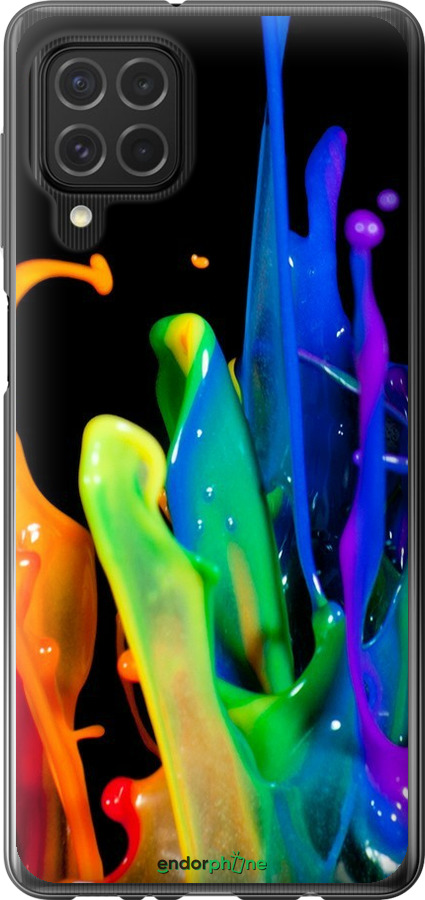 Силиконовый чехол брызги краски для Samsung Galaxy M62 - 3957u-2263 изображение 