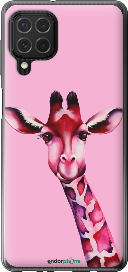 Силиконовый чехол Розовая жирафа для Samsung Galaxy M62 - 4441u-2263 изображение 
