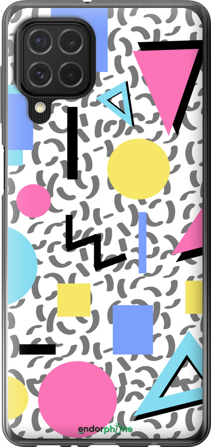 Силиконовый чехол Color shapes для Samsung Galaxy M62 - 4893u-2263 изображение 