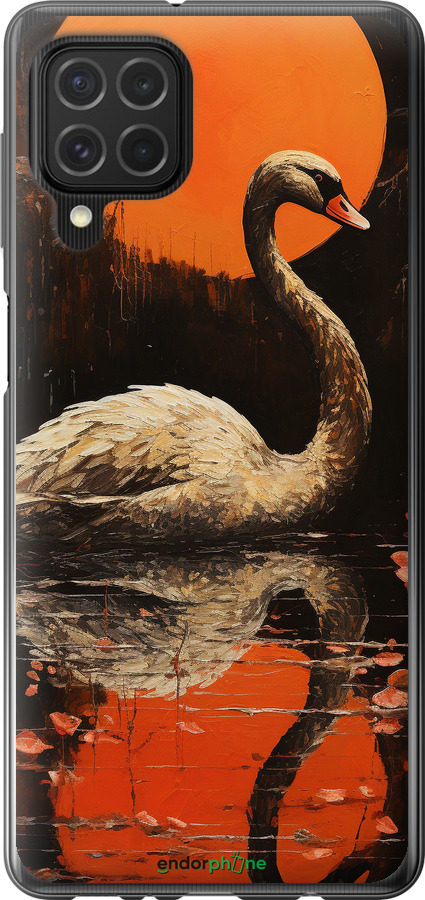 Силиконовый чехол Лебедь для Samsung Galaxy M62 - 5964u-2263 изображение 