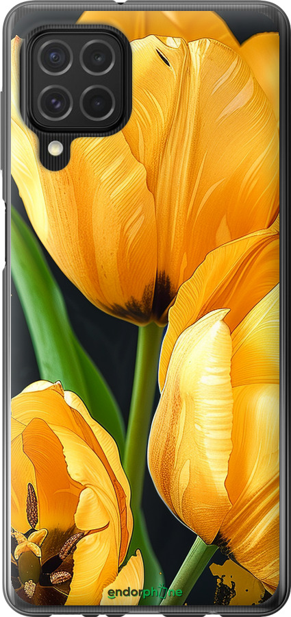 Силіконовий чехол Жовті тюльпани для Samsung Galaxy M62 - 5991u-2263 изображение 