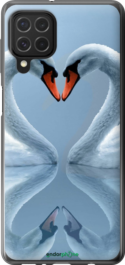 Силиконовый чехол Лебеди для Samsung Galaxy M62 - 6007u-2263 изображение 