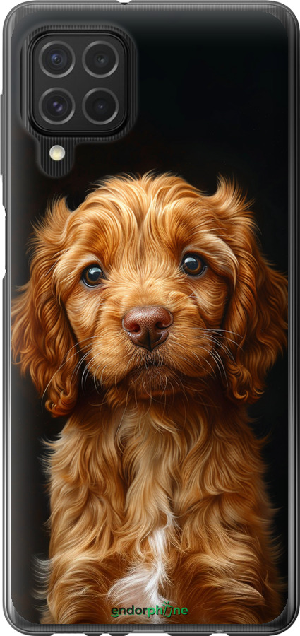 Силиконовый чехол Cocker spaniel на черном фоне для Samsung Galaxy M62 - 6137u-2263 изображение 