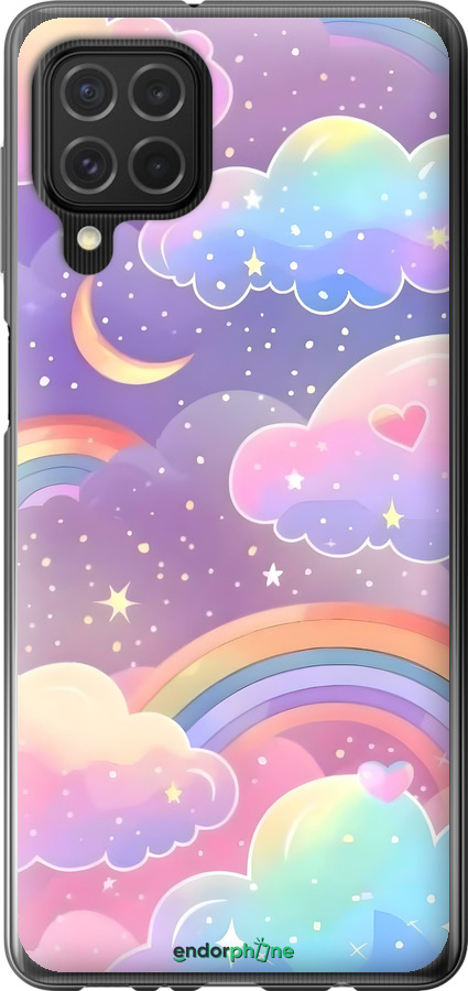 Силіконовий чехол Хмари та веселка для Samsung Galaxy M62 - 6312u-2263 изображение 