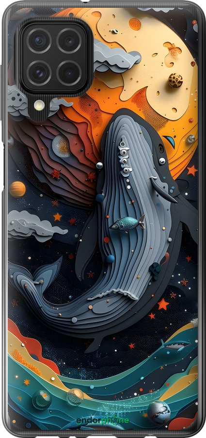 Силіконовий чехол Кит у космосі для Samsung Galaxy M62 - 6328u-2263 изображение 