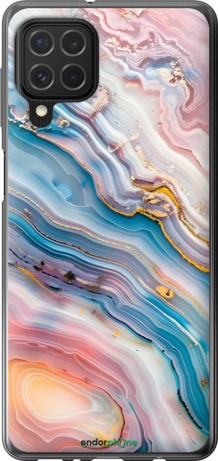 Силиконовый чехол Мрамор красивый для Samsung Galaxy M62 - 6376u-2263 изображение 