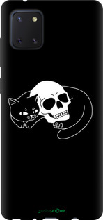 TPU чехол Із зображенням кота та черепа для Samsung Galaxy Note 10 Lite - 6491b-1872 изображение 