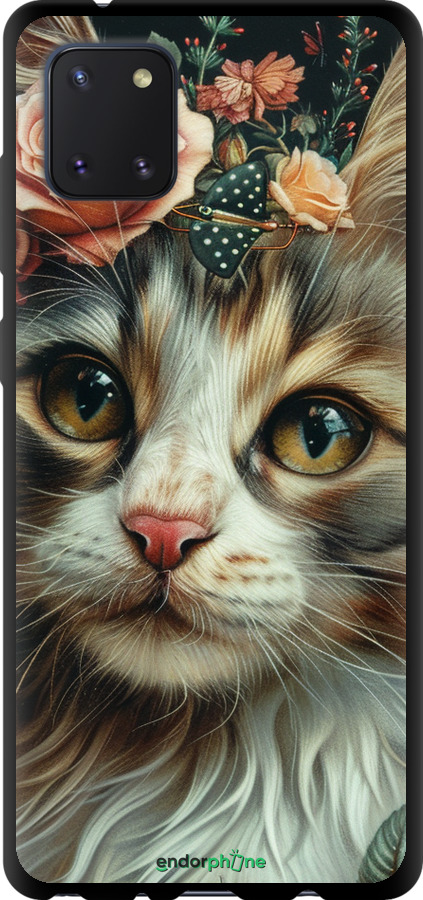 TPU чехол Cats and flowers для Samsung Galaxy Note 10 Lite - 6069b-1872 изображение 