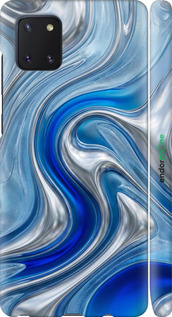 3D пластиковий матовий чехол Liquid Chrome для Samsung Galaxy Note 10 Lite - 6781m-1872 изображение 