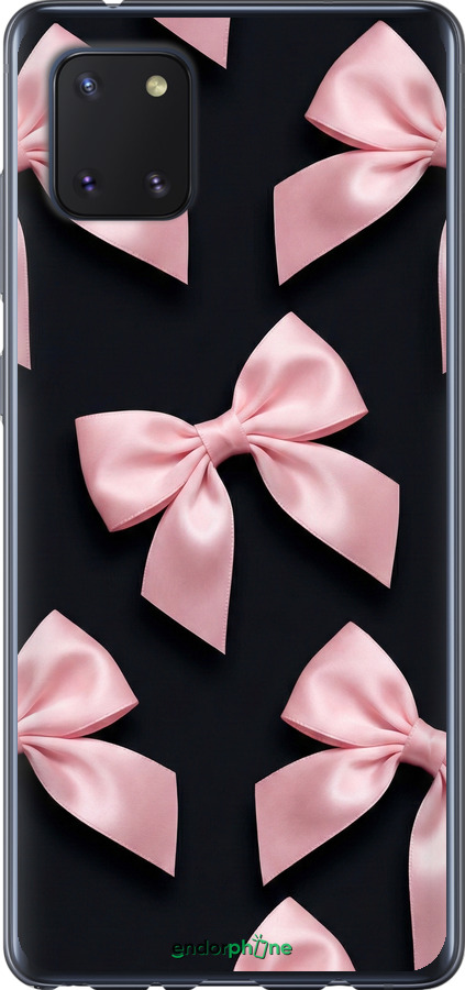 2D пластиковый чехол Coquette Ribbons Dark Coquette для Samsung Galaxy Note 10 Lite - 6767t-1872 изображение 