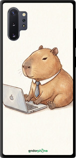 TPU чехол Funny Capybara CEO Working для Samsung Galaxy Note 10 Plus - 6777b-1756 изображение 