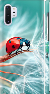 3D пластиковый матовый чехол Божья коровка для Samsung Galaxy Note 10 Plus - 6049m-1756 изображение 