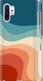 3D пластиковий матовий чехол У стилі ретро з хвилями для Samsung Galaxy Note 10 Plus - 6531m-1756 изображение 