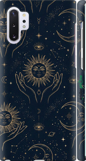 3D пластиковый матовый чехол 'Celestial Harmony: Sun & Moon Gold Mystic Pattern' для Samsung Galaxy Note 10 Plus изображение 7