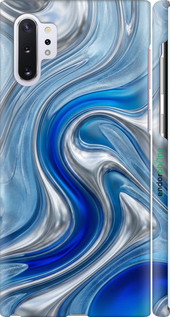 3D пластиковый матовый чехол 'Liquid Chrome' для Samsung Galaxy Note 10 Plus изображение 7