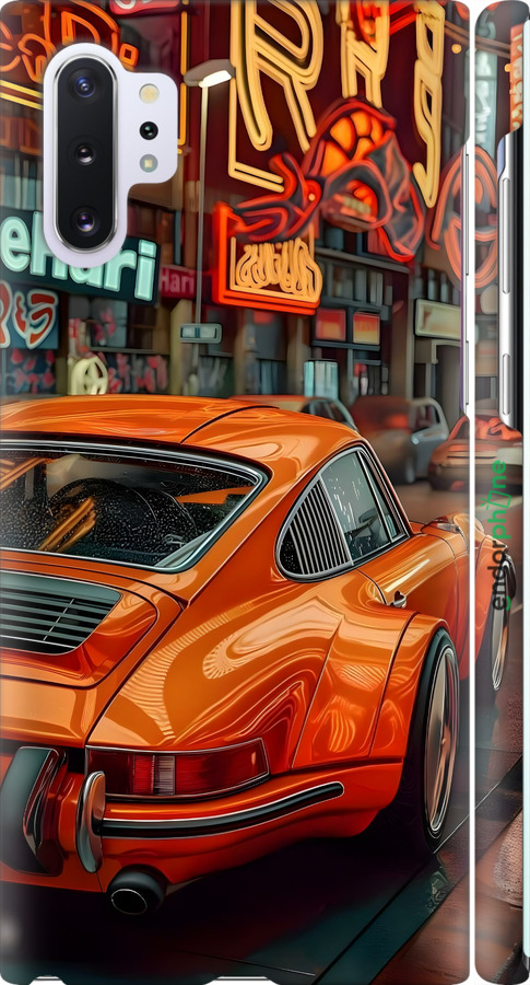 3D пластиковый матовый чехол Порше для Samsung Galaxy Note 10 Plus - 6334m-1756 изображение 