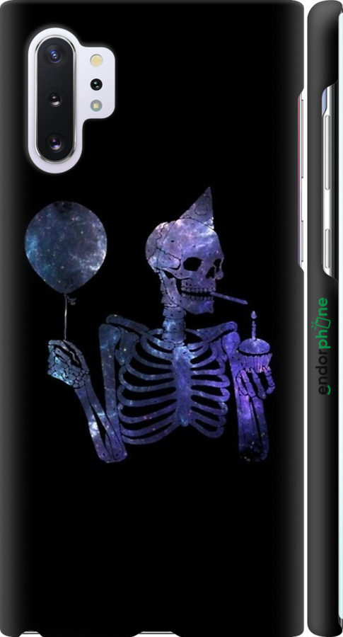 3D пластиковый матовый чехол Скелетное искусство для Samsung Galaxy Note 10 Plus - 6536m-1756 изображение 