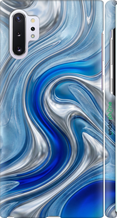 3D пластиковый матовый чехол Liquid Chrome для Samsung Galaxy Note 10 Plus - 6781m-1756 изображение 