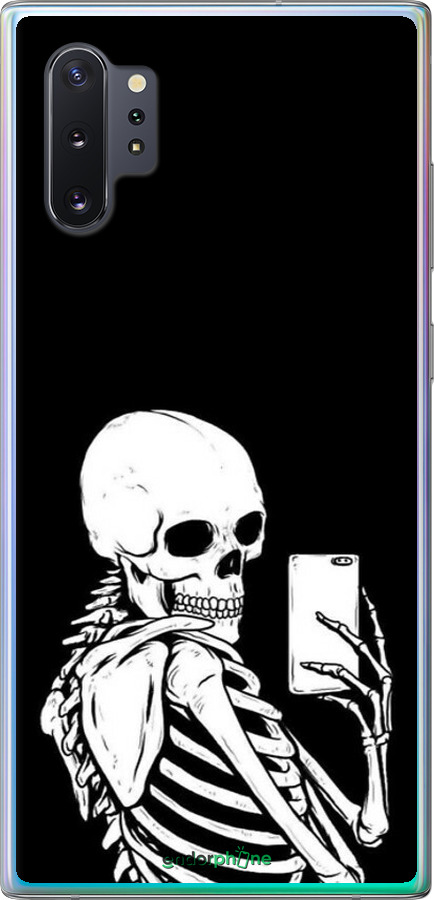 2D пластиковий чехол Скелет робить Selfie для Samsung Galaxy Note 10 Plus - 6535t-1756 изображение 
