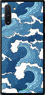 TPU чехол Абстрактный рисунок морских волн для Samsung Galaxy Note 10 - 6538b-1718 изображение 