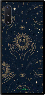 TPU чехол Celestial Harmony: Sun & Moon Gold Mystic Pattern для Samsung Galaxy Note 10 - 6778b-1718 изображение 