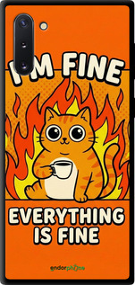 TPU чехол Funny Cat для Samsung Galaxy Note 10 - 6786b-1718 изображение 