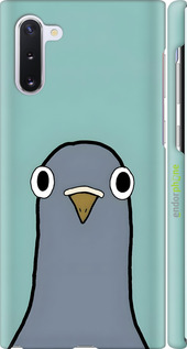 3D пластиковый матовый чехол Голубь для Samsung Galaxy Note 10 - 6388m-1718 изображение 