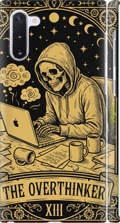 3D пластиковий матовий чехол The Overthinker для Samsung Galaxy Note 10 - 6774m-1718 изображение 