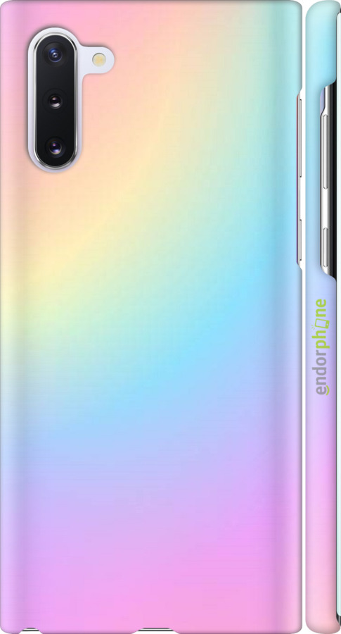 

3D пластиковий матовий чохол "Веселка 2" для Samsung Galaxy Note 10, Рожевий