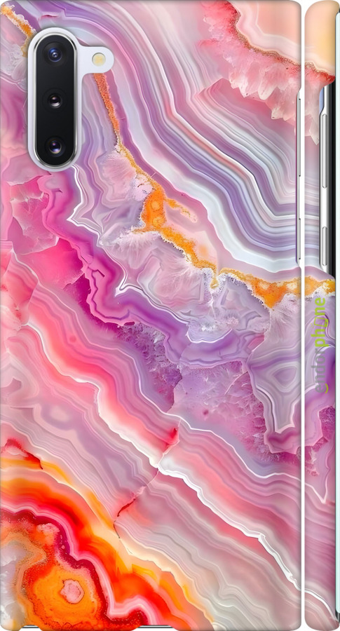 3D пластиковий матовий чехол Мрамор 2 для Samsung Galaxy Note 10 - 6307m-1718 изображение 