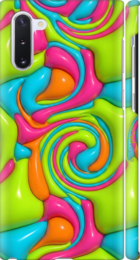 3D пластиковый матовый чехол Y2K Jelly Dream для Samsung Galaxy Note 10 - 6780m-1718 изображение 