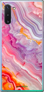 2D пластиковый чехол Мрамор 2 для Samsung Galaxy Note 10 - 6307t-1718 изображение 