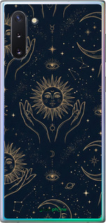 Силиконовый чехол 'Celestial Harmony: Sun & Moon Gold Mystic Pattern' для Samsung Galaxy Note 10 изображение 10