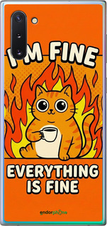 2D пластиковый чехол 'Funny Cat' для Samsung Galaxy Note 10 изображение 3