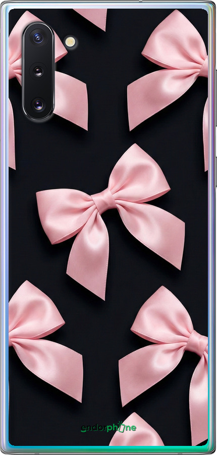 Силиконовый чехол Coquette Ribbons Dark Coquette для Samsung Galaxy Note 10 - 6767u-1718 изображение 