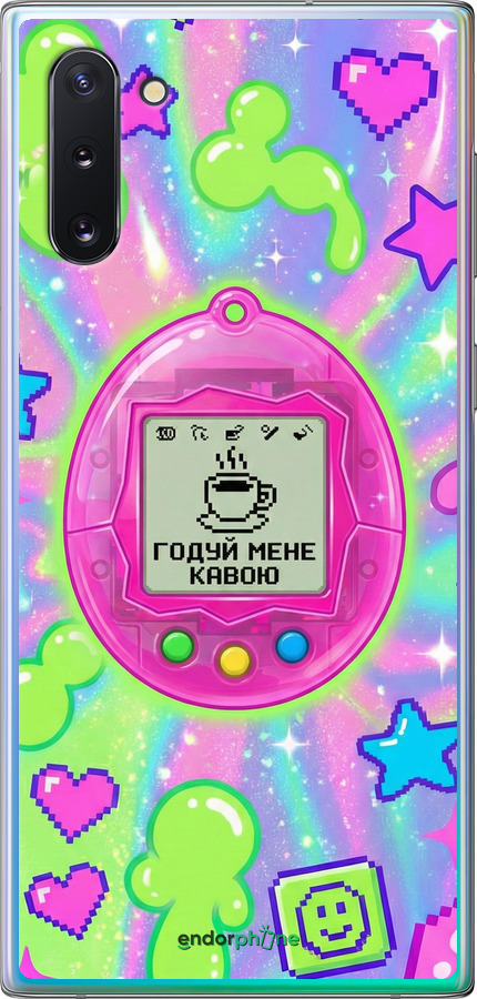 2D пластиковый чехол Y2K Aesthetic Retro Pet: Годуй мене кавою для Samsung Galaxy Note 10 - 6784t-1718 изображение 