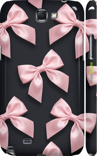 3D пластиковый матовый чехол 'Coquette Ribbons Dark Coquette' для Samsung Galaxy Note 2 N7100 изображение 4