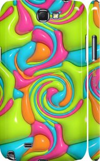 3D пластиковий матовий чехол Y2K Jelly Dream для Samsung Galaxy Note 2 N7100 - 6780m-17 изображение 
