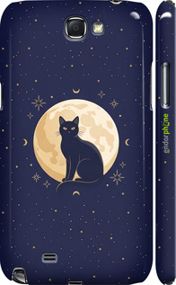 3D пластиковый матовый чехол Cute Cat Celestial/Witchy для Samsung Galaxy Note 2 N7100 - 6787m-17 изображение 
